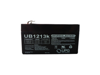 GS Portalac PE1112R 12V 1.3Ah Emergency Light Battery Front View | Battery Specialist Canada