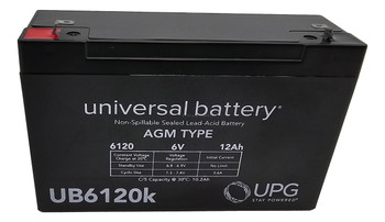 Genesis NP12-6-F2 6V 12Ah Sealed Lead Acid Battery Top| Battery Specialist Canada