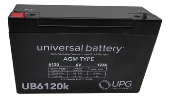 AJC 6V 4.5Ah Sealed Lead Acid Battery - Replacement For Coopower CP6-4.0 - F1 Terminals