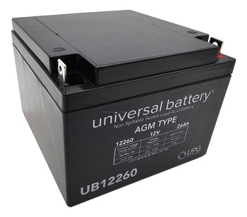 Ritar RT12280 12V 26Ah Wheelchair Battery Side| batteryspecialist.ca