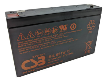 HRL634WF2 - CBS Battery - Terminal F2 - 6 Volt 9.0Ah Angle | Battery Specialist Canada