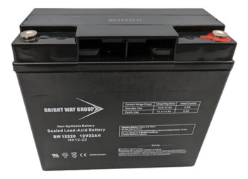 BW12220 IT - 12 Volts 22Ah -Terminal I10 - SLA/AGM Battery - Top | Battery Specialist Canada