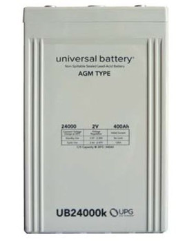 UB24000 - 2 Volts 400Ah - Terminal I8 - SLA/AGM Battery | Battery Specialist Canada