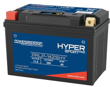 YTZ14S Lithium-Iron-Phosphate Motorcycle - Powersport Battery 12.8V - 48Wh - 280CA | Battery Specialist Canada