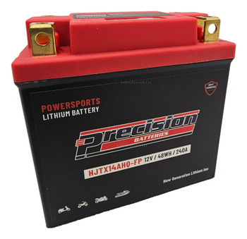 HJTZ7S-FP Precision Lithium Powersport Battery - 12V 29Wh - 150A