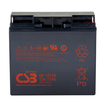 GP12170 - CSB Battery - 12 Volt 17 Amp Hour - Terminal NB