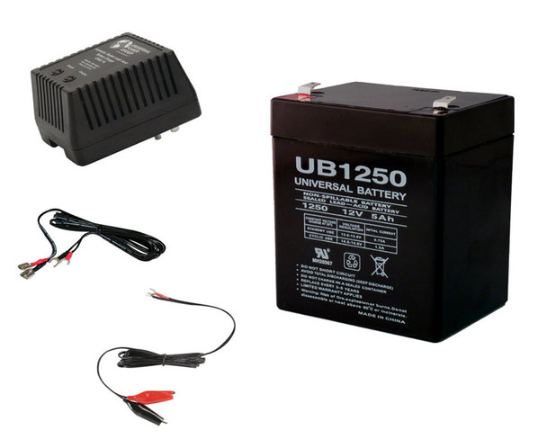 12V 5AH Replacement for Ultratech UT1240 Alarm WITH CHARGER| Battery Specialist Canada
