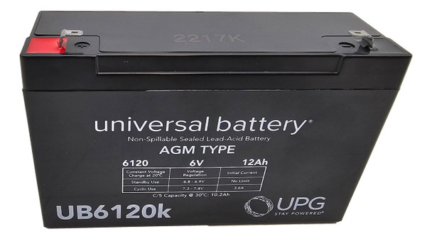 6V 12AH F2 UPS Battery Replaces Sigmas SP6-12HR, SP 6-12HR| Battery Specialist Canada