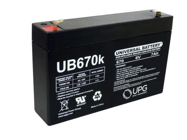 6V 7Ah Replacement for MK ES7-6 Wheelchair Battery (6V, 7.2AH) | Battery Specialist Canada