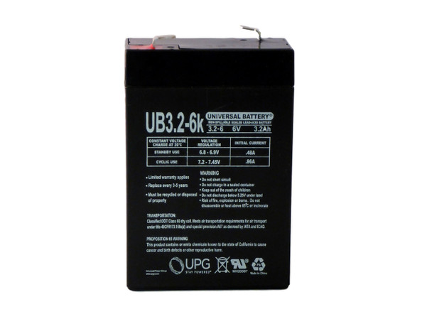 6V 3.2Ah Hewlett Packard 88014A Replacement SLA Battery| Battery Specialist Canada