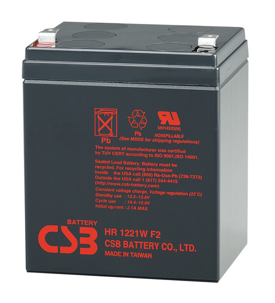 Tripp Lite INTERNET OFFICE 500 High Rate CSB Battery - 12 Volts 5.1Ah - 21 Watts Per Cell - Terminal F2 | Battery Specialist Canada