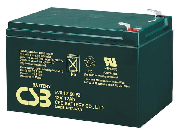 12V 12Ah - High Cycle - CSB Battery - EVX12120 | Battery Specialist Canada