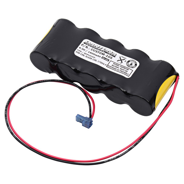 Baghelli 17934-P NiCd Battery - 6V - 1900mAh | Battery Specialist Canada