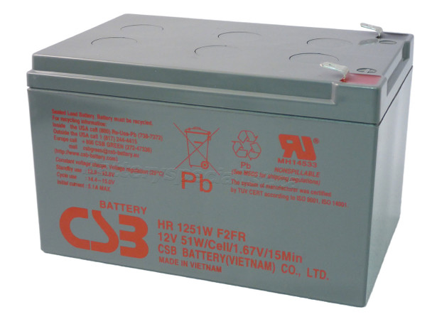 APC Back UPS Pro 650 - BP650PNP  UPS CSB Battery - 12 Volts 12Ah -Terminal F2 - HR1251WF2FR| Battery Specialist Canada