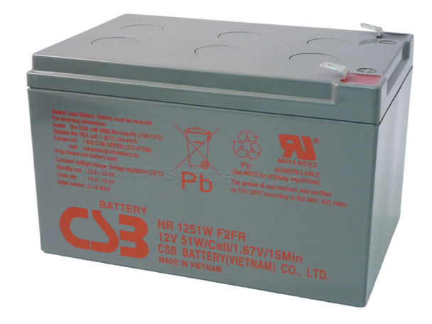 HR1251W - CBS Battery - Terminal F2 - 12 Volt 13.5Ah | Battery Specialist Canada