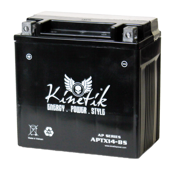 14BS Power Sport Dry Charge AGM Battery - 12 Volts 12 Amp Hrs | Battery Specialist Canada