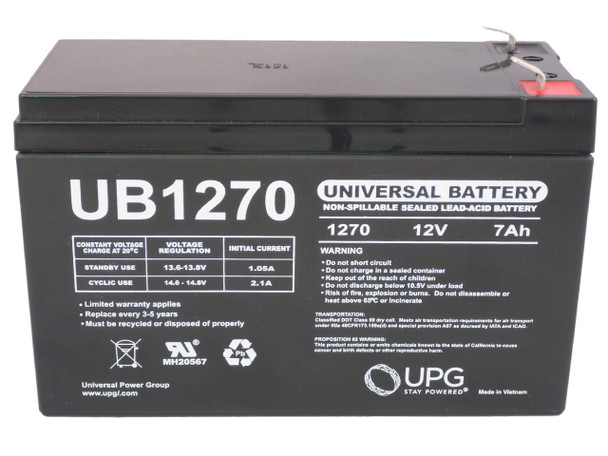 PCM Powercom Black Knight Pro BNT-800AP 12V 7Ah UPS Battery| Battery Specialist Canada