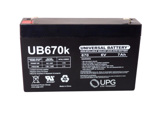 Powerware PW9120 BTA-1500 6V 7Ah UPS Battery Front View | Battery Specialist Canada Powerware PW9120 BTA-1500 6V 7Ah UPS Battery Front View | Battery Specialist Canada