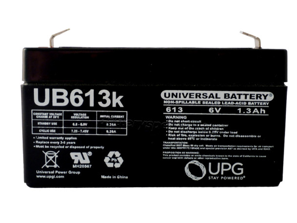 BCI International 712008A1 6V 1.3Ah Medical Battery Front View | Battery Specialist Canada BCI International 712008A1 6V 1.3Ah Medical Battery Front View | Battery Specialist Canada