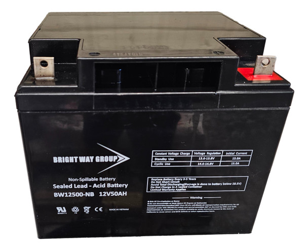 BW12500 - 12 Volts 50Ah -Terminal L2 - SLA/AGM Battery | Battery Specialist Canada