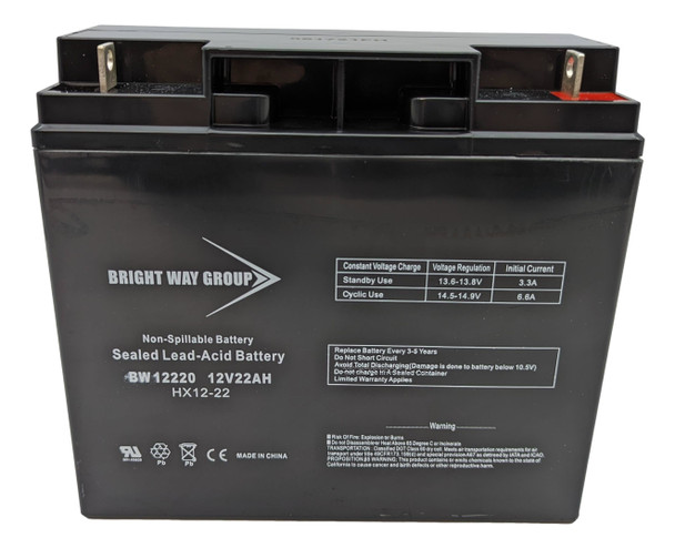 BW12220 - 12 Volts 22Ah -Terminal T4 - SLA/AGM Battery | Battery Specialist Canada