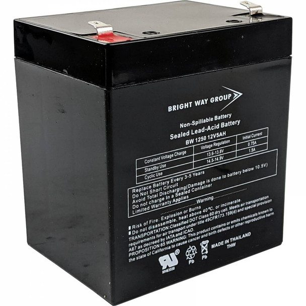 BW1250 - 12 Volts 5Ah -Terminal F1 - HX12-5  | Battery Specialist Canada