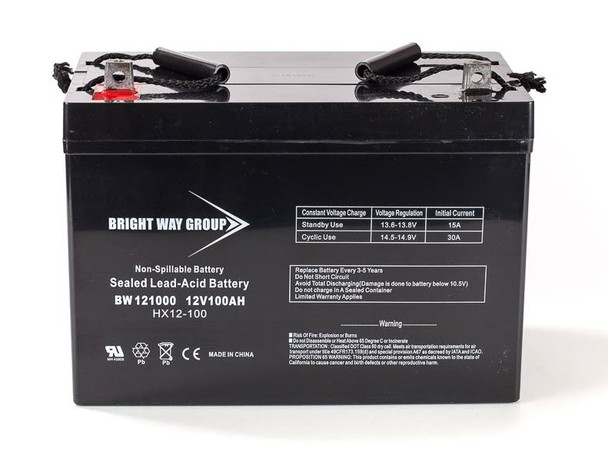 BW121000 - 12 Volts 100Ah - Terminal Nut & Bolt - SLA/AGM Battery | Battery Specialist Canada