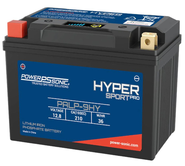 YTX9-BS Lithium-Iron-Phosphate Motorcycle - Powersport Battery 12.8V - 36Wh - 210CA | Battery Specialist Canada