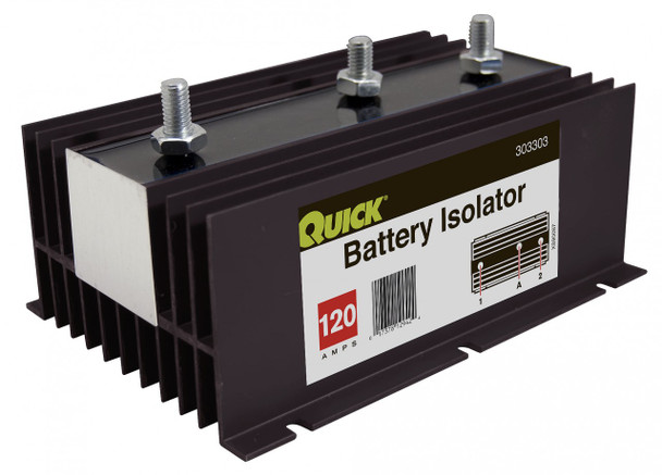 Battery Isolator 120 Amp - Standard - 2 Batteries - 303303-001