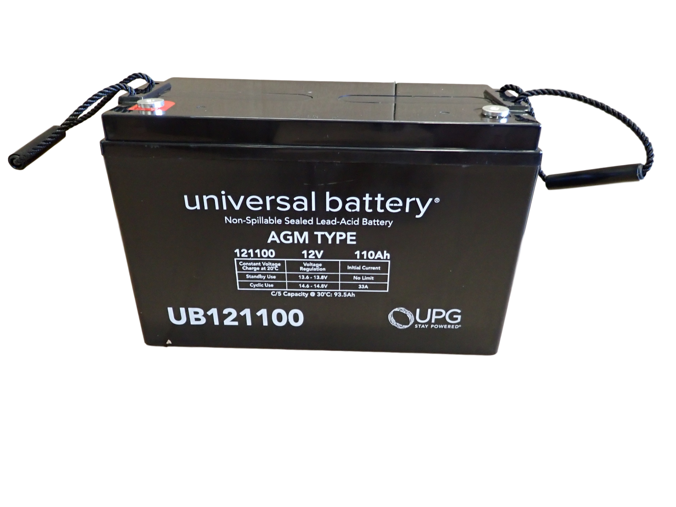 12 Volts 110Ah Terminal I6 SLA/AGM Battery UB121100 Group 30H