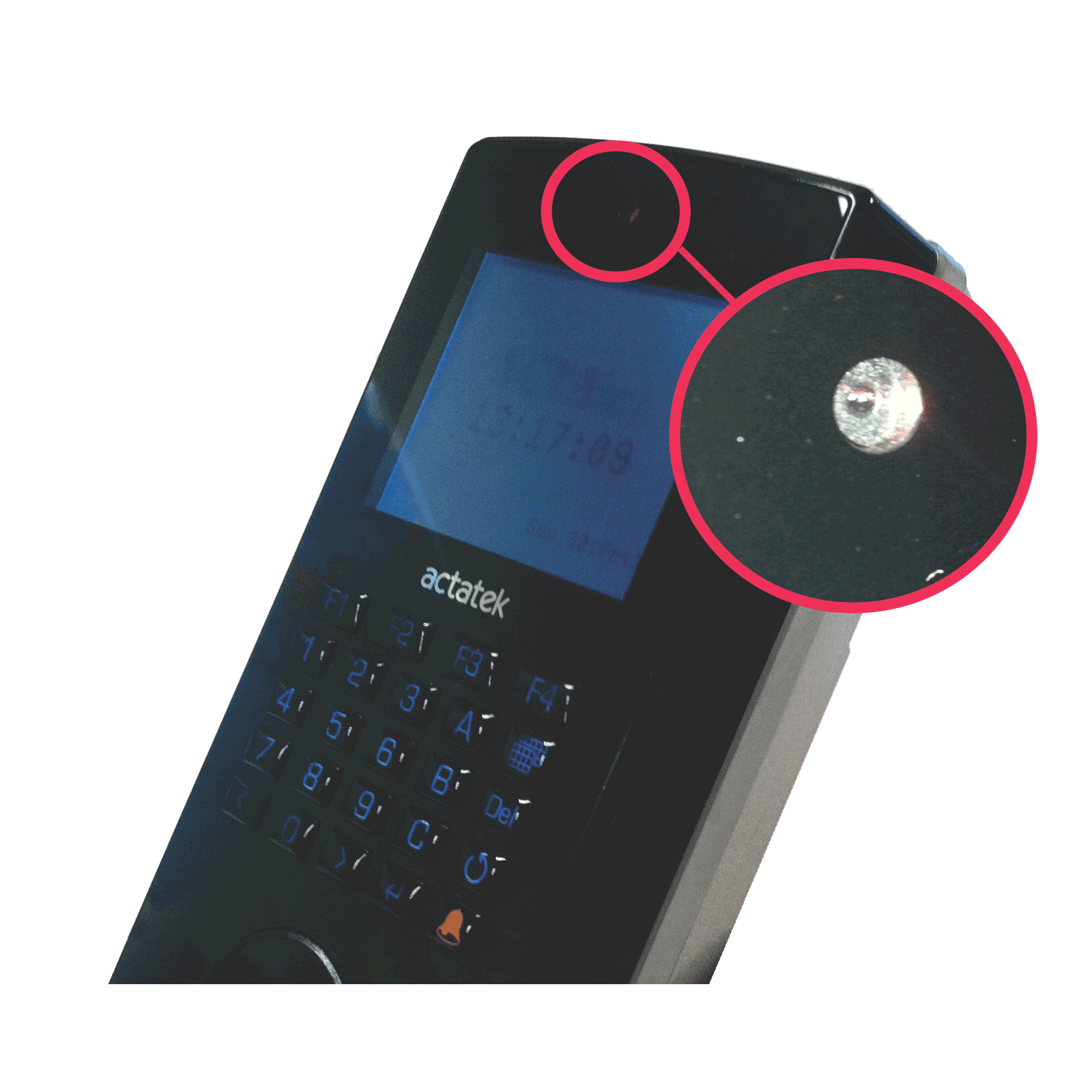 The ACTAtek has a camera that can take a snapshot of access and use.