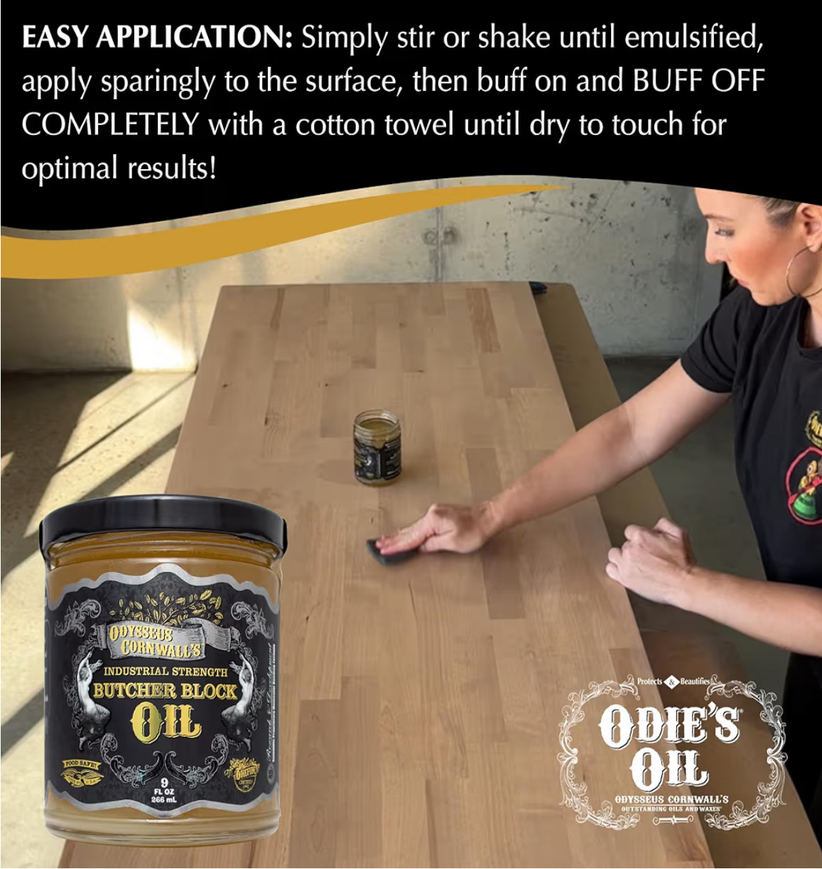 SPECIAL PRICE. Odysseus Cornwall's Butcher Block Oil 9 oz. Limited