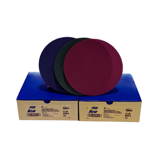 Foam Finishing Hook & Loop 6 inch Discs  1500, 2000 or 3000 grit (Singles)