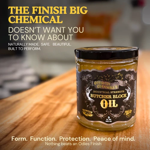 Odysseus Cornwall's Butcher Block Oil 9 oz. Limited Time Promo!