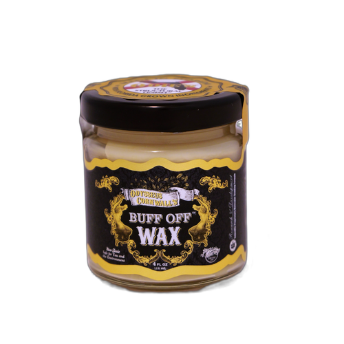 Odyssesus Cornwall's BUFF OFF Wax 4 oz. PRE-ORDER NOW! IT QUALIFIES FOR FREE SHIPPING WHEN YOU PURCHASE ANY OTHER FINISH. 