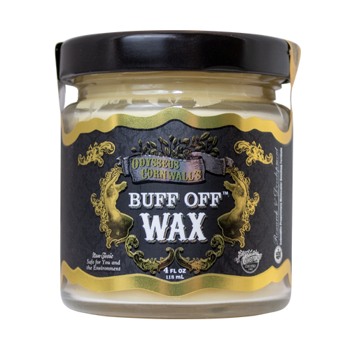 Odysseus Cornwall's BUFF OFF Wax 4 oz. For Automotive. Aviation. Marine