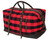 Red Plaid Extended Weekender Bag