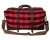 Red Plaid Extended Weekender Bag