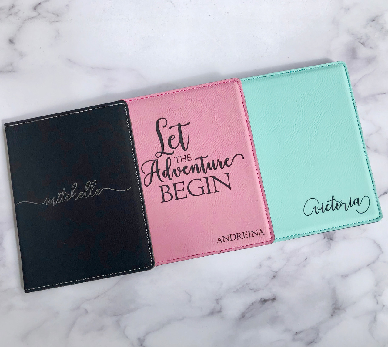 Let The Adventure Begin Personalized Passport Cover