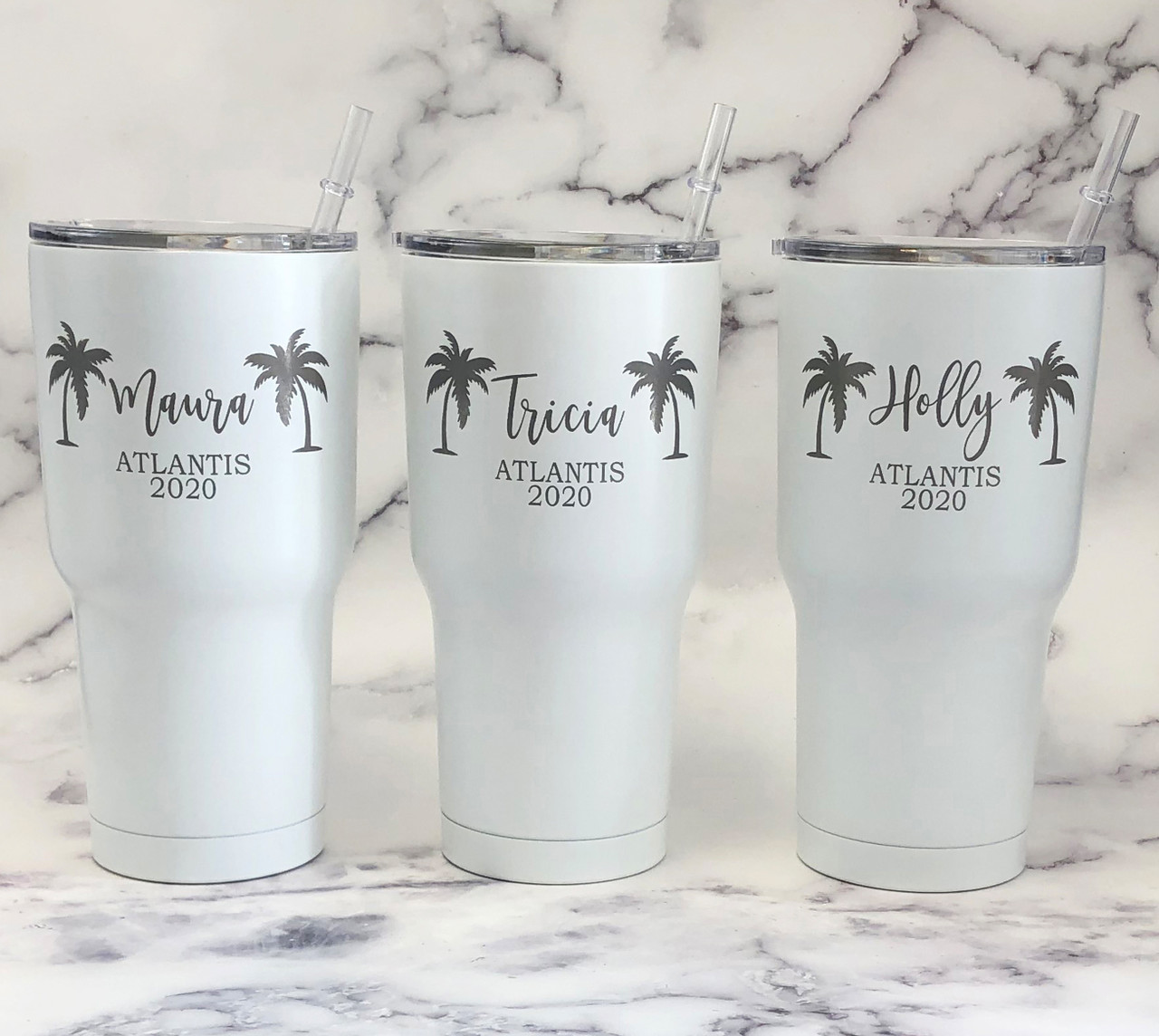 30oz Custom Engraved YETI Tumbler Vacuum Sealed Tumblers 