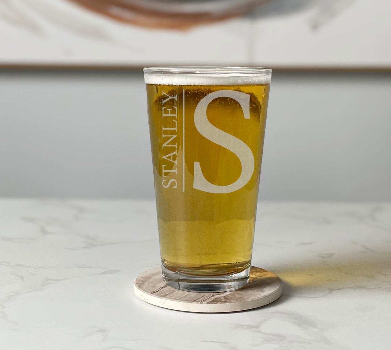 Personalized Pint Glasses - Chic Makings
