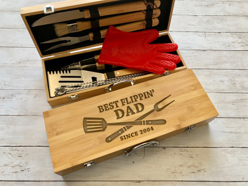Custom BBQ Grilling Tools for Dad
