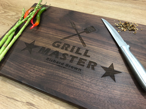 Cutting Board With Handle - Modern Couple