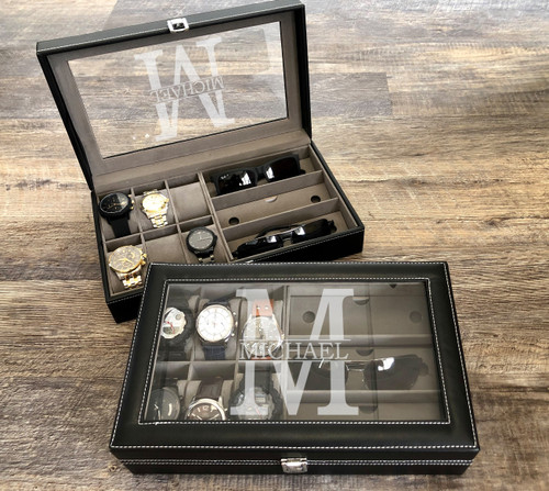 Charleston Personalized Watch Box, Jewelry Storage