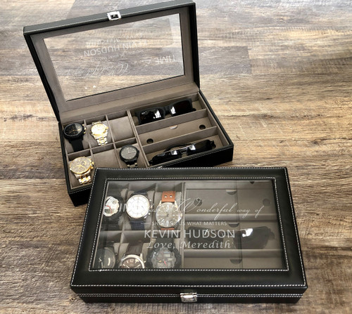 Timeless Message Personalized Watch Box for Men