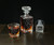 Preston Etched Bourbon Decanter with Square Glasses