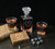 Whiskey Decanter Gift Set With 2 Square Scotch Glasses & Diamond Stones
