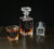 Elegant Whiskey Decanter Set with 2 Scotch Glasses & Whiskey Stones