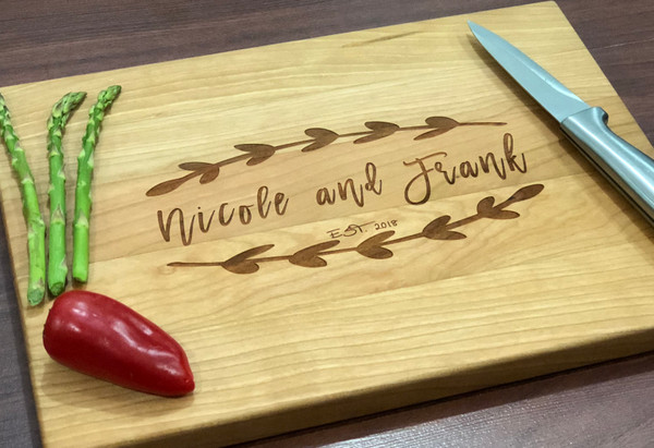 Modern Couple Chopping Board