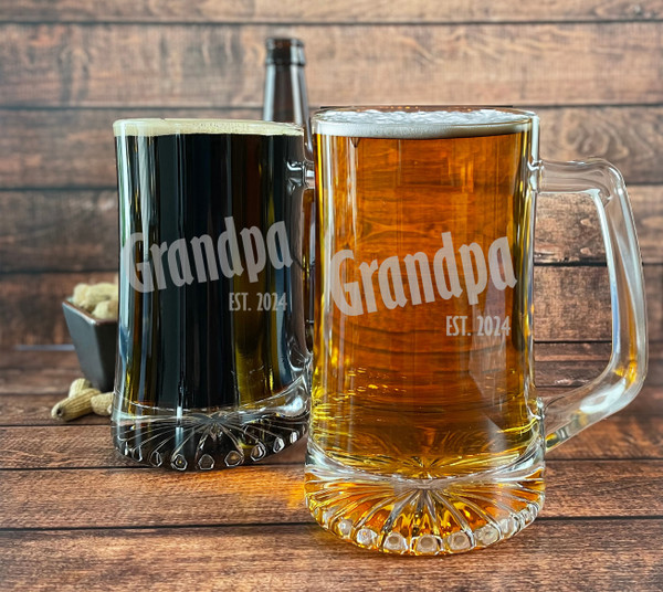 25 oz Large Beer Mug | Grandpa Beer Gift